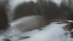 Prostřední část sjezdovky a snowpark