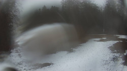 Prostřední část sjezdovky a snowpark