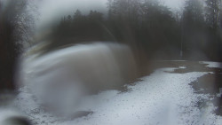 Prostřední část sjezdovky a snowpark