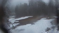 Prostřední část sjezdovky a snowpark