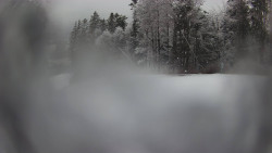 Prostřední část sjezdovky a snowpark