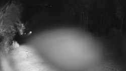 Prostřední část sjezdovky a snowpark