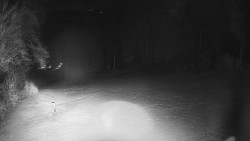 Prostřední část sjezdovky a snowpark