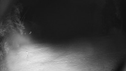 Prostřední část sjezdovky a snowpark