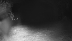 Prostřední část sjezdovky a snowpark