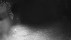 Prostřední část sjezdovky a snowpark