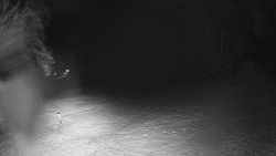 Prostřední část sjezdovky a snowpark