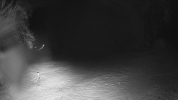 Prostřední část sjezdovky a snowpark