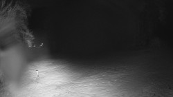 Prostřední část sjezdovky a snowpark