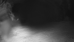 Prostřední část sjezdovky a snowpark