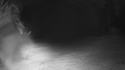 Prostřední část sjezdovky a snowpark