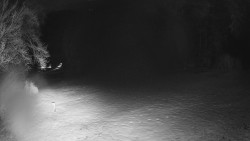 Prostřední část sjezdovky a snowpark