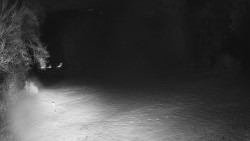 Prostřední část sjezdovky a snowpark