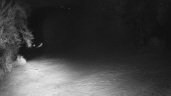 Prostřední část sjezdovky a snowpark