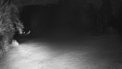 Prostřední část sjezdovky a snowpark