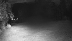 Prostřední část sjezdovky a snowpark