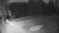 Prostřední část sjezdovky a snowpark