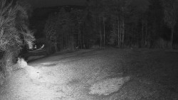 Prostřední část sjezdovky a snowpark