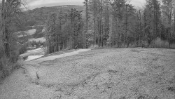 Prostřední část sjezdovky a snowpark