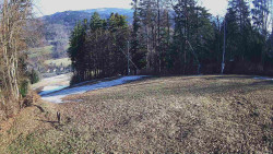 Prostřední část sjezdovky a snowpark