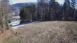 Prostřední část sjezdovky a snowpark