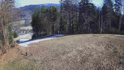 Prostřední část sjezdovky a snowpark