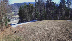 Prostřední část sjezdovky a snowpark