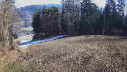 Prostřední část sjezdovky a snowpark