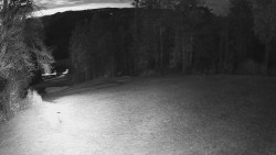 Prostřední část sjezdovky a snowpark