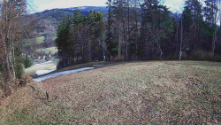 Prostřední část sjezdovky a snowpark