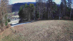 Prostřední část sjezdovky a snowpark