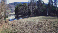 Prostřední část sjezdovky a snowpark