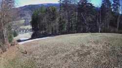 Prostřední část sjezdovky a snowpark