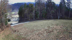 Prostřední část sjezdovky a snowpark