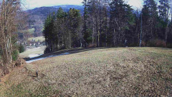 Prostřední část sjezdovky a snowpark