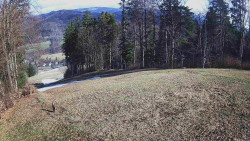 Prostřední část sjezdovky a snowpark