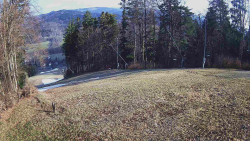 Prostřední část sjezdovky a snowpark