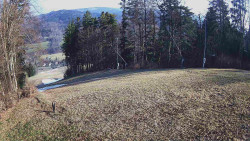 Prostřední část sjezdovky a snowpark