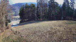 Prostřední část sjezdovky a snowpark