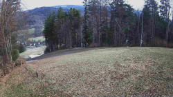 Prostřední část sjezdovky a snowpark