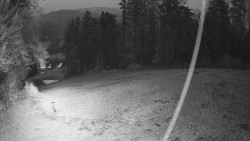 Prostřední část sjezdovky a snowpark