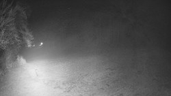 Prostřední část sjezdovky a snowpark