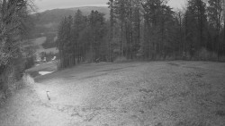 Prostřední část sjezdovky a snowpark