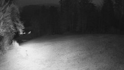 Prostřední část sjezdovky a snowpark