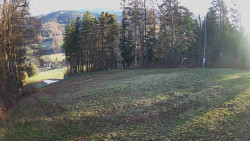 Prostřední část sjezdovky a snowpark