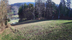 Prostřední část sjezdovky a snowpark