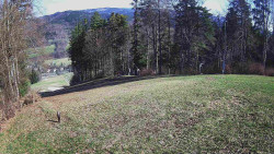 Prostřední část sjezdovky a snowpark