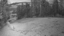 Prostřední část sjezdovky a snowpark