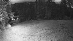 Prostřední část sjezdovky a snowpark