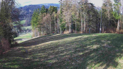 Prostřední část sjezdovky a snowpark